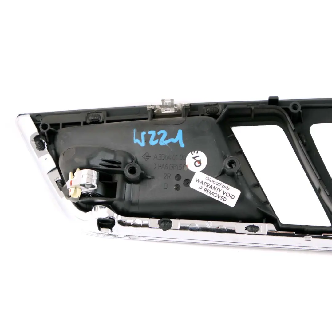 Anteriore destra Maniglia copertura porta guidatore per Mercedes W221 con numero di parte A2217205848 Mercedes W221 Anteriore destra Maniglia copertura porta guidatore - SKU A2217205848 - Numero di parte A2217205848