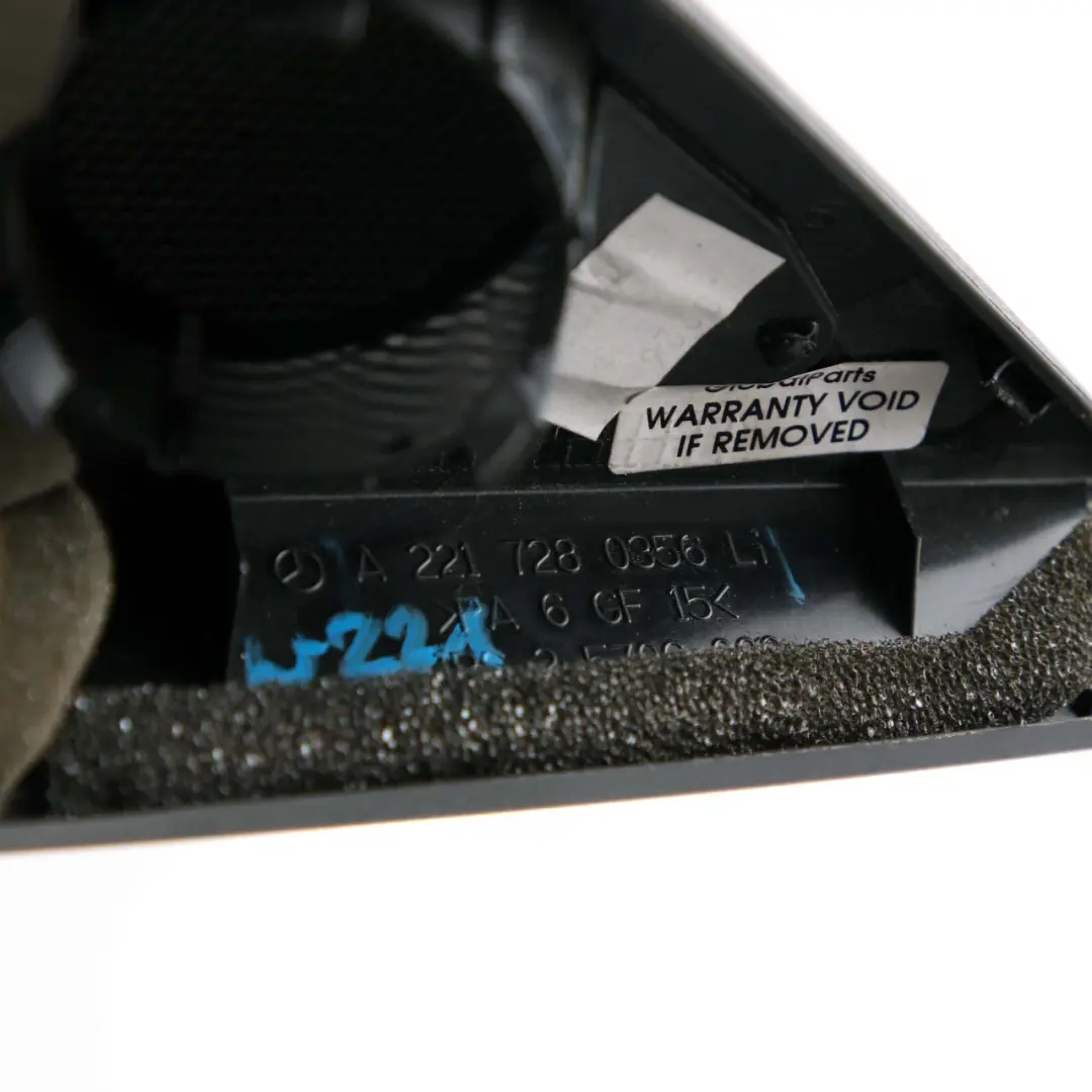 Porta anteriore sinistra Coperchio altoparlante Nero per Mercedes W211 con numero di parte A2217280356 Mercedes W211 Porta anteriore sinistra Coperchio altoparlante Nero - SKU A2217280356 - Numero di parte A2217280356