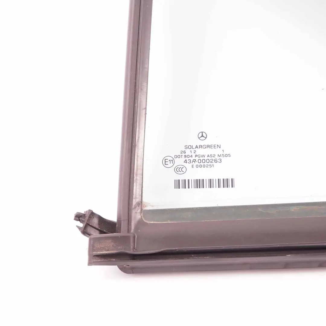 Mercedes W221 Fenster Glas Hintertür Links Viertel Grün AS2 - SKU A2217300120 - Teilenummer A2217300120