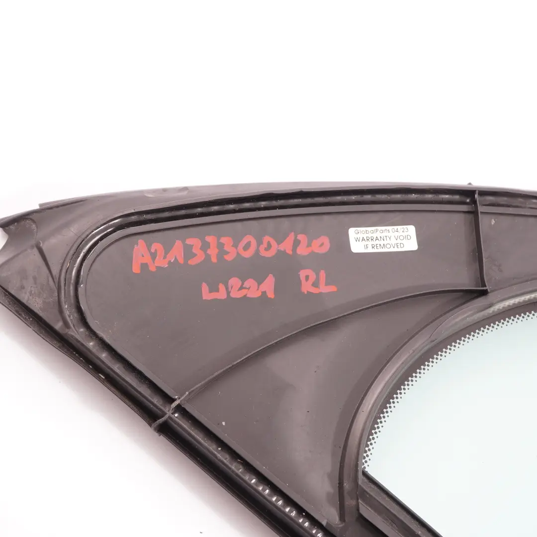 Window Glass Rear Door Left N/S Quarter Green AS2 to Mercedes W221 with Part number A2217300120 Mercedes W221 Window Glass Rear Door Left N/S Quarter Green AS2 - SKU A2217300120 - Part number A2217300120