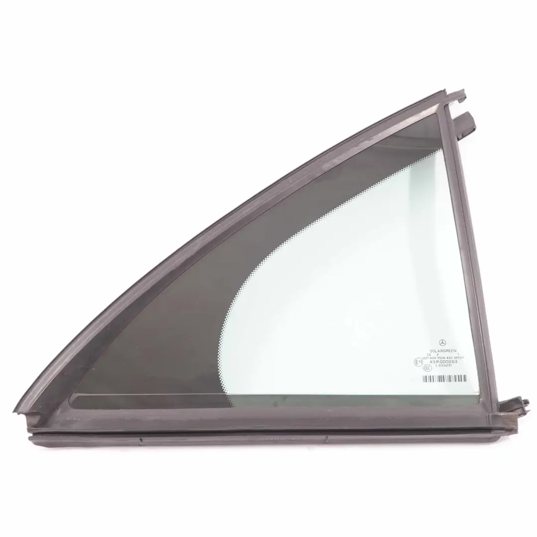 Cristal Puerta Trasera Derecha Cuarto Verde AS2 para Mercedes W221 con número de pieza A2217300220 Mercedes W221 Cristal Puerta Trasera Derecha Cuarto Verde AS2 - SKU A2217300220 - Número de pieza A2217300220