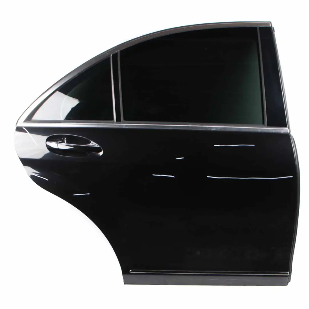 Right Door O/S S-Class Obsidian Black Metallic 197 to Mercedes W221 Rear with Part number A2217300405 Mercedes W221 Rear Right Door O/S S-Class Obsidian Black Metallic 197 - SKU A2217300405-OB - Part number A2217300405