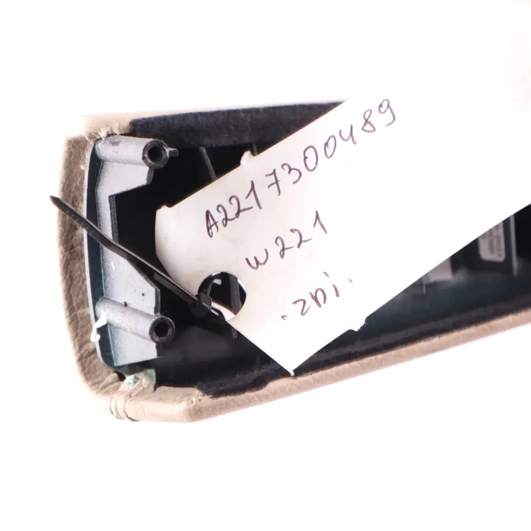 Door Card Switch Trim Cover Panel Rear Right O/S Beige to Mercedes W221 with Part number A2217300489 Mercedes W221 Door Card Switch Trim Cover Panel Rear Right O/S Beige - SKU A2217300489 - Part number A2217300489