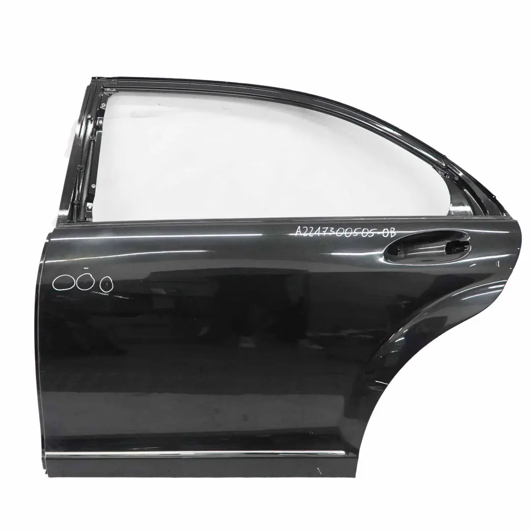 Lange Tür hinten links Obsidianschwarz Metallic - 197 für Mercedes W221 mit Teilenummer A2217300505 Mercedes W221 Lange Tür hinten links Obsidianschwarz Metallic - 197 - SKU A2217300505-OB - Teilenummer A2217300505