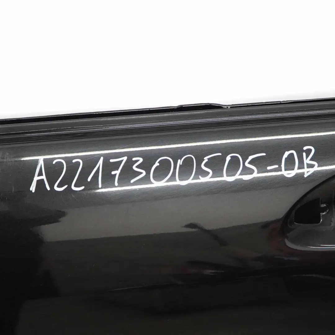  Mercedes-Benz S-Class W221 Long Rear Left Door N/S Obsidian Black Metallic - 197 - SKU A2217300505-OB - Part number A2217300505