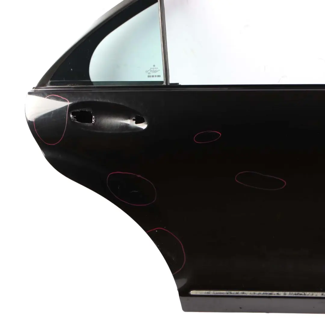 Puerta Trasera Derecha Negro Obsidian Metalizado 197 para Mercedes W221 Long con número de pieza A2217300605 Mercedes W221 Long Puerta Trasera Derecha Negro Obsidian Metalizado 197 - SKU A2217300605-OB - Número de pieza A2217300605