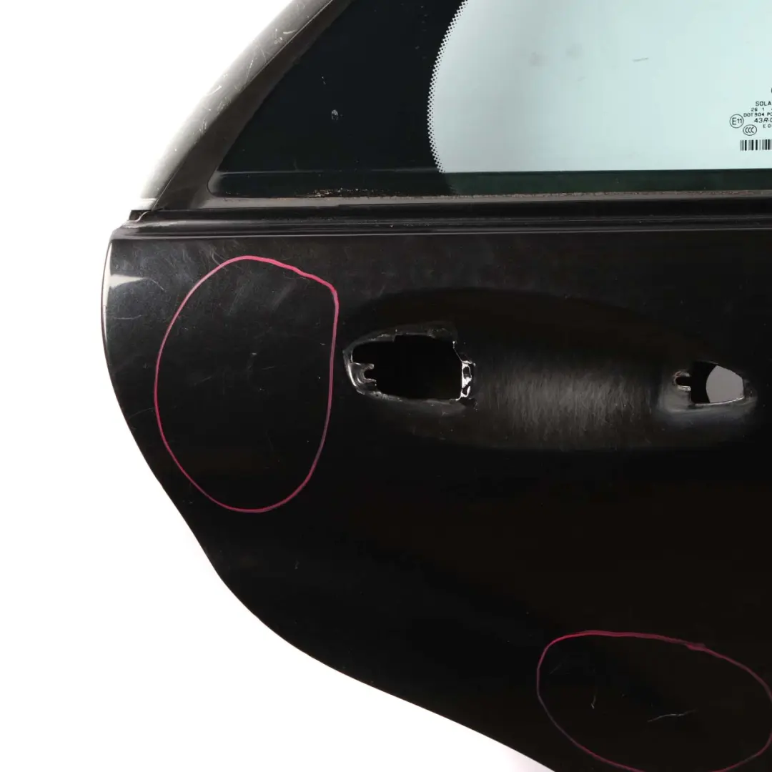 Mercedes W221 Long Puerta Trasera Derecha Negro Obsidian Metalizado 197 - SKU A2217300605-OB - Número de pieza A2217300605
