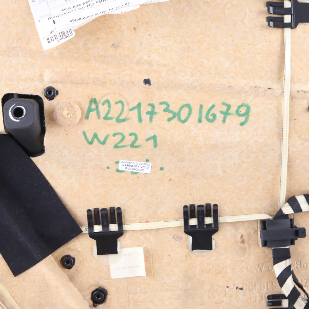 Mercedes W221 Door Card Cover Rear Right O/S Trim Panel Beige Leather - SKU A2217301679 - Part number A2217301679