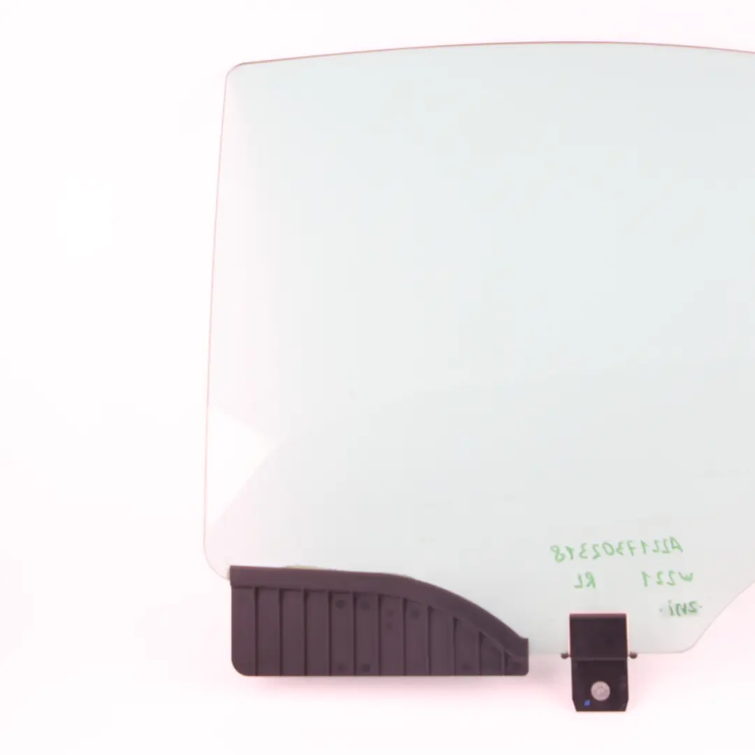 Mercedes W221 Window Glass Rear Door Left N/S Glazing Green AS2 - SKU A2217302318 - Part number A2217302318