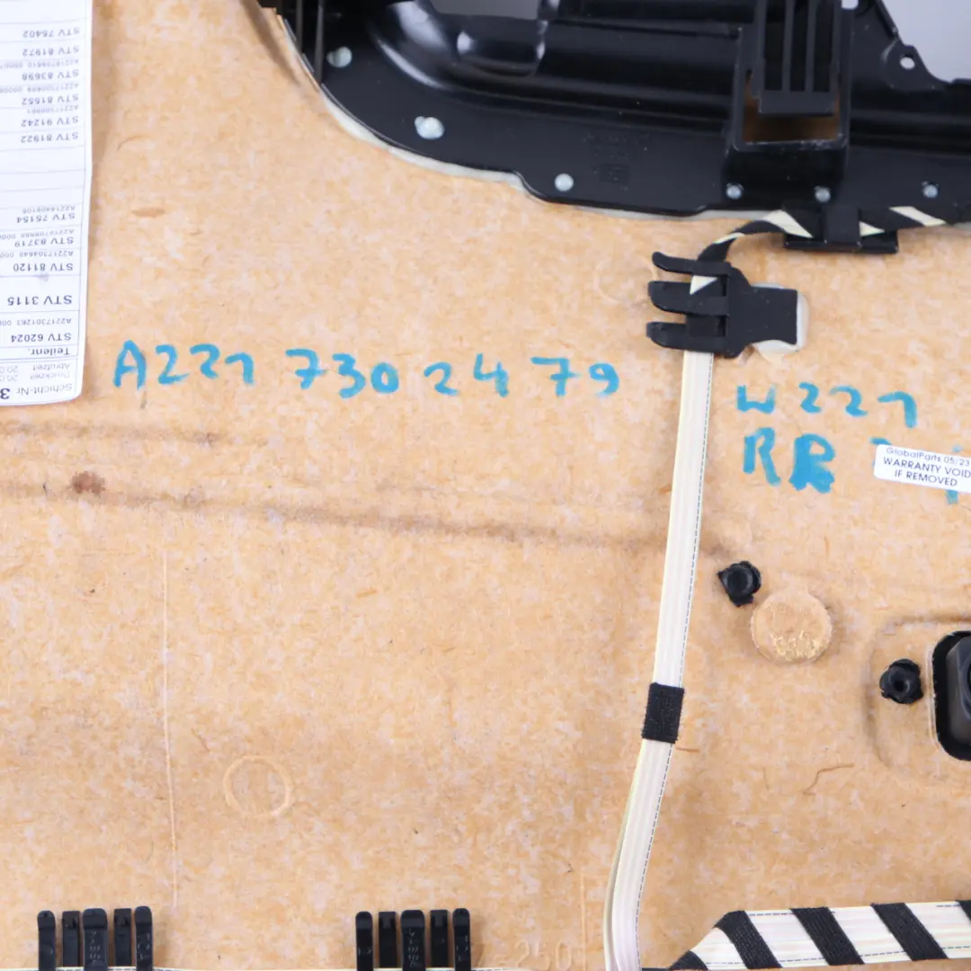 Door Card Cover Rear Right O/S Trim Panel Beige Leather to Mercedes W221 with Part number A2217302479 Mercedes W221 Door Card Cover Rear Right O/S Trim Panel Beige Leather - SKU A2217302479 - Part number A2217302479