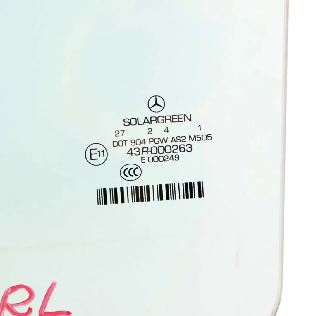 Mercedes-Benz S-Klasse Lang W221 Hinten links Seitenscheibe Glas Grün AS2 für mit Teilenummer A2217302718 Mercedes-Benz S-Klasse Lang W221 Hinten links Seitenscheibe Glas Grün AS2 - SKU A2217302718 - Teilenummer A2217302718