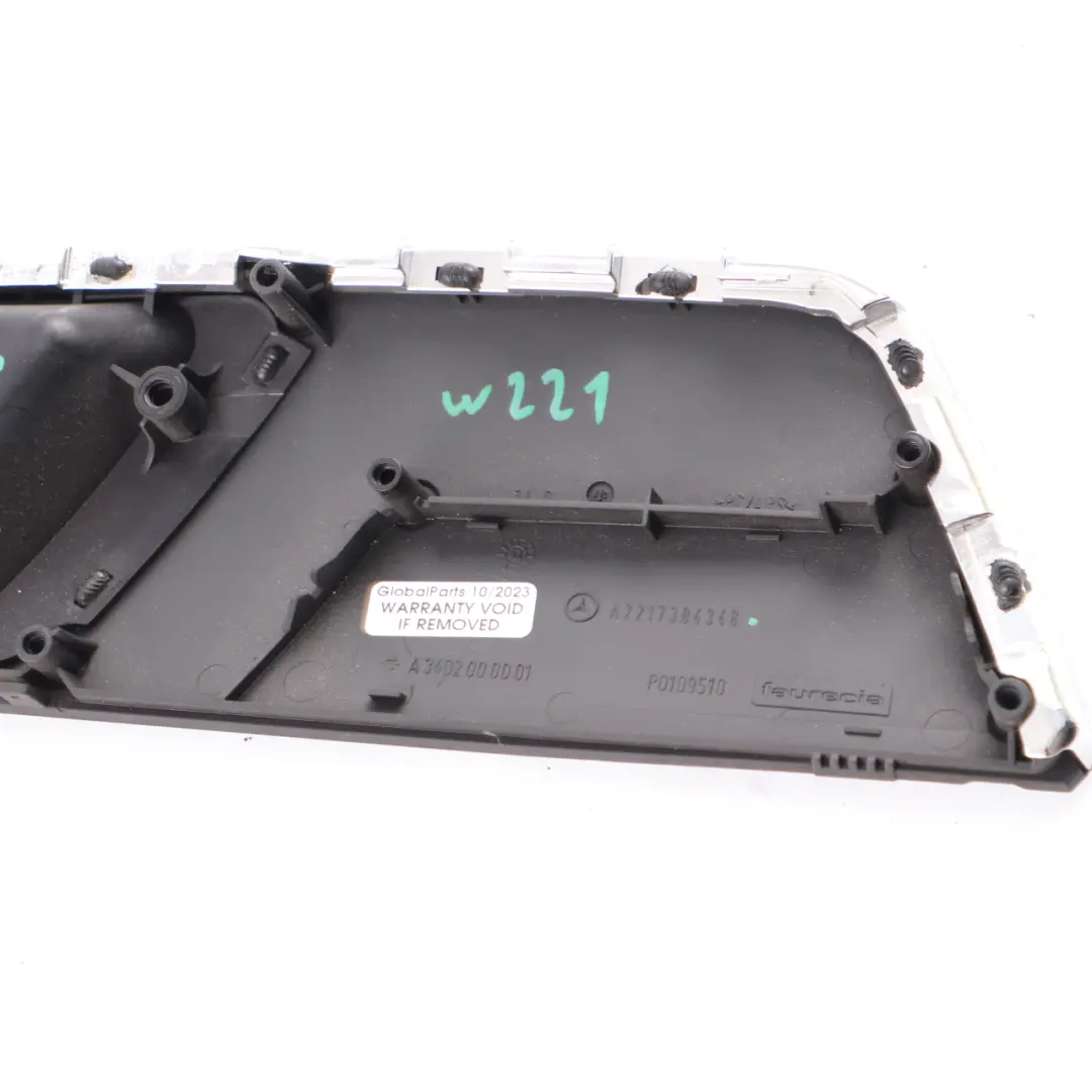 Door Panel Handle Interior Trim Rear Left N/S Grab to Mercedes W221 with Part number A2217304348 Mercedes W221 Door Panel Handle Interior Trim Rear Left N/S Grab - SKU A2217304348 - Part number A2217304348