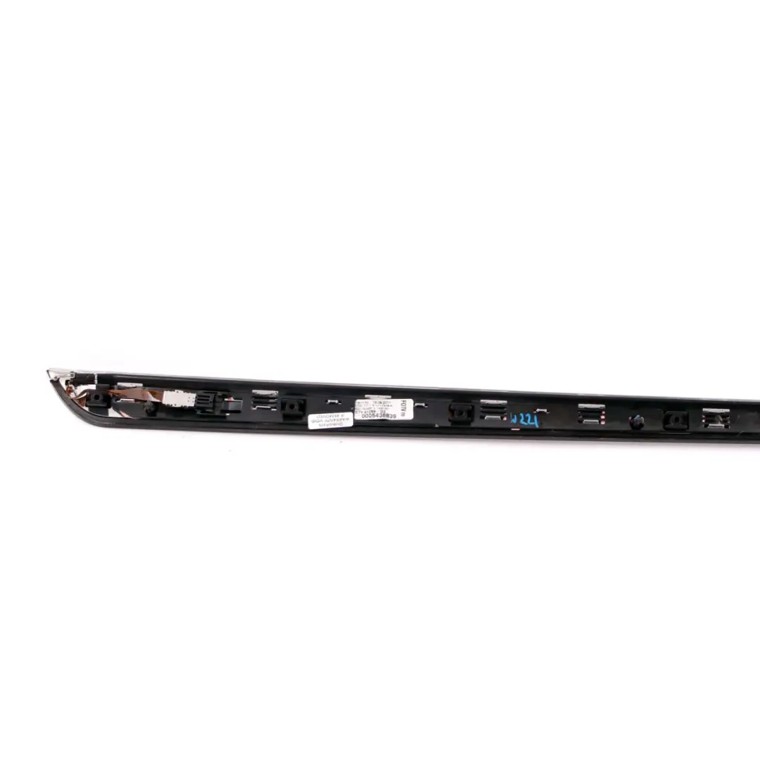 Mercedes-Benz S W221 Rear Right O/S Door Top Trim Strip Molding to with Part number A2217304581 Mercedes-Benz S W221 Rear Right O/S Door Top Trim Strip Molding - SKU A2217304581 - Part number A2217304581