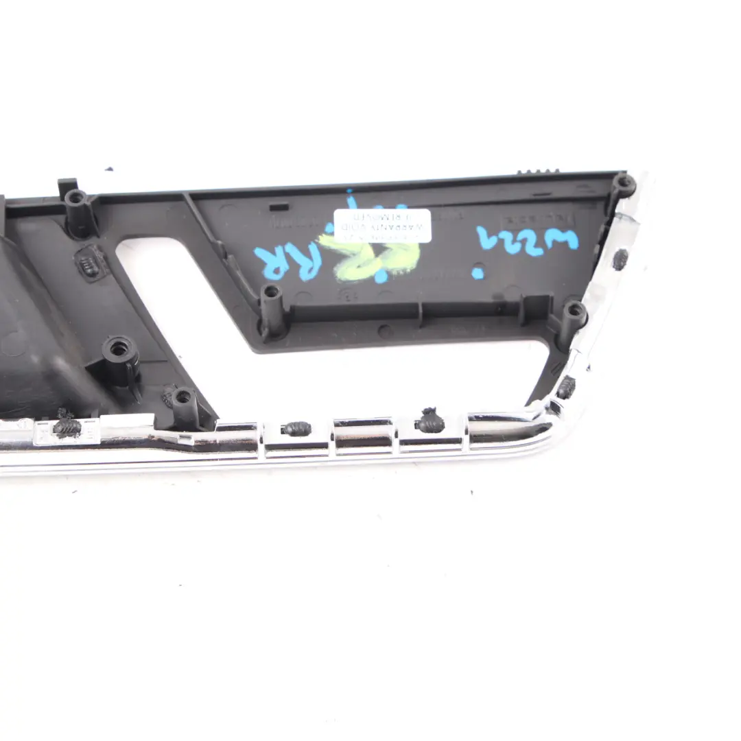 Door Card Handle Cover Interior Trim Rear Right O/S to Mercedes W221 with Part number A2217304648 Mercedes W221 Door Card Handle Cover Interior Trim Rear Right O/S - SKU A2217304648 - Part number A2217304648
