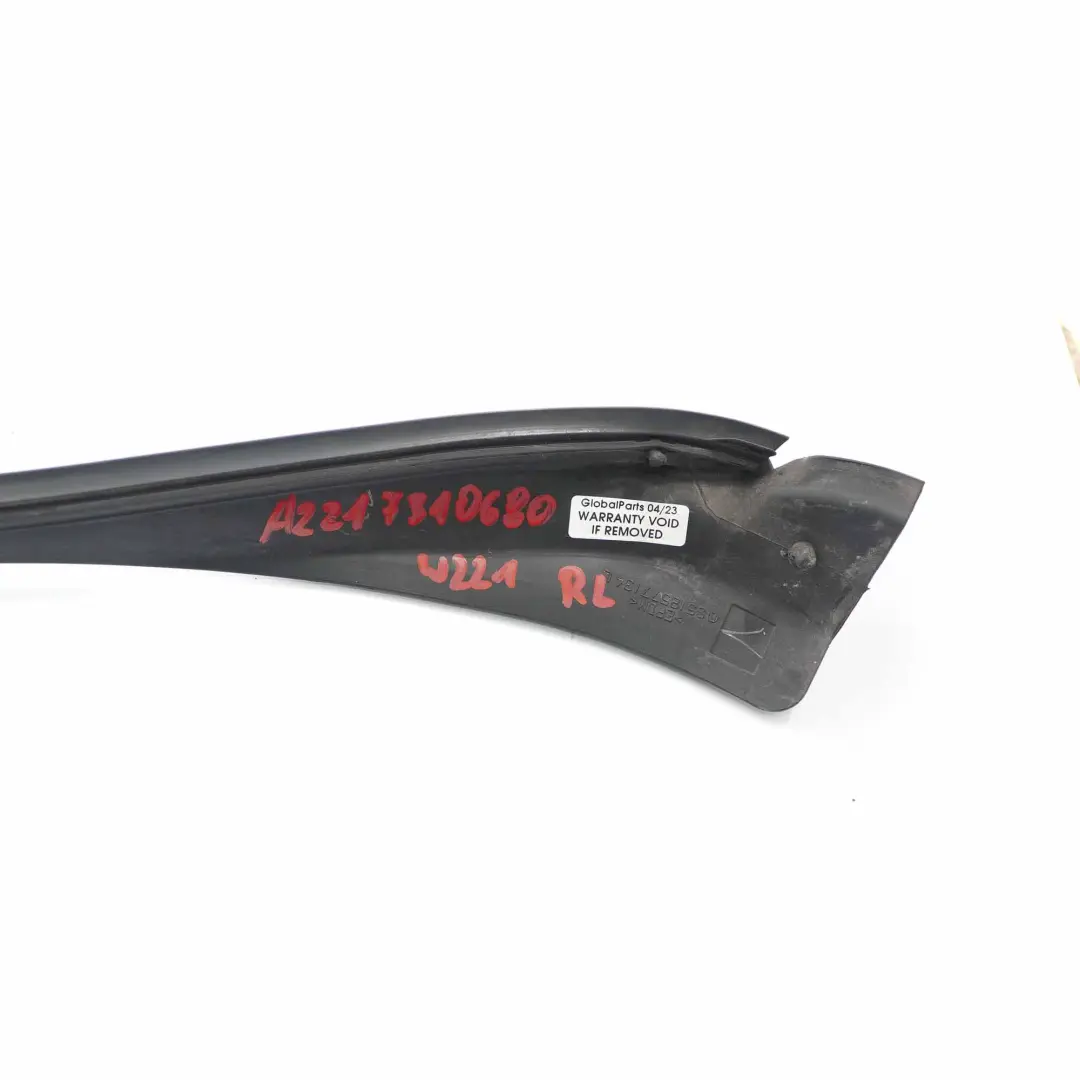  Window Seal Mercedes W221 V221 Long Guide Door Rear Left N/S Sealing - SKU A2217310680 - Part number A2217310680