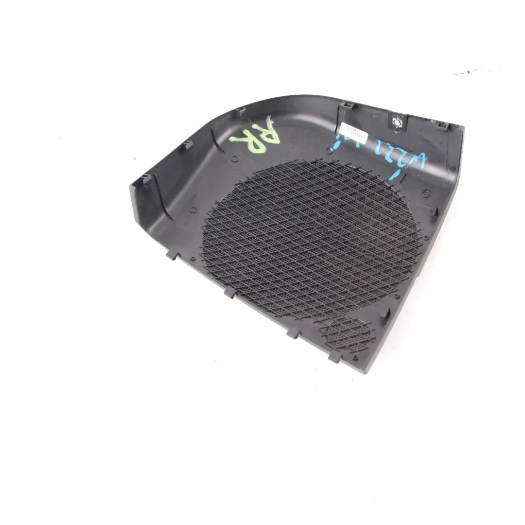 Mercedes W221 Lautsprecher Abdeckung hinten rechts Schwarz - SKU A2217370288 - Teilenummer A2217370288