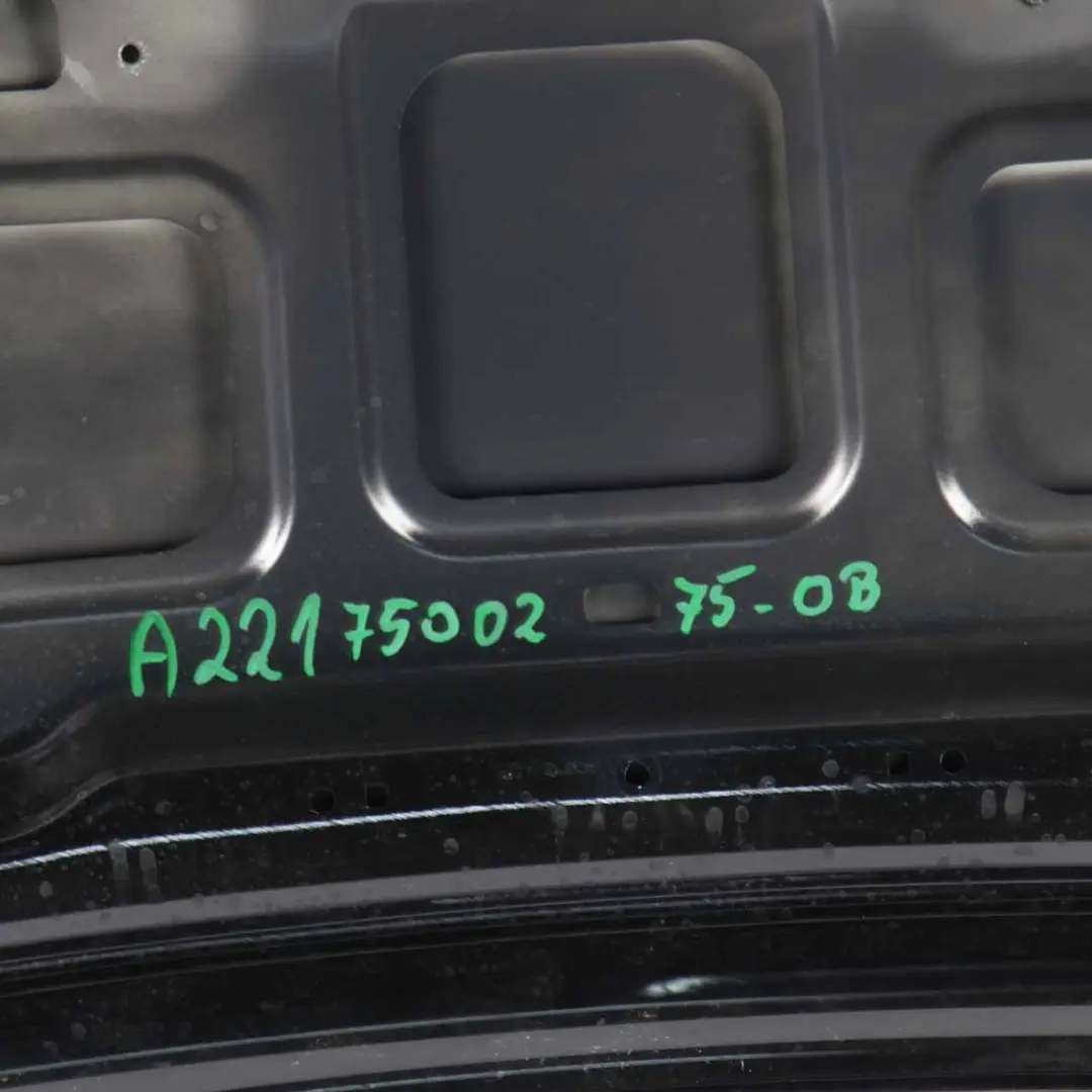 Boot Trunk Lid Tailgate Obsidian Black Metallic - 197 to Mercedes W221 with Part number A2217500275 Mercedes W221 Boot Trunk Lid Tailgate Obsidian Black Metallic - 197 - SKU A2217500275-OB1 - Part number A2217500275