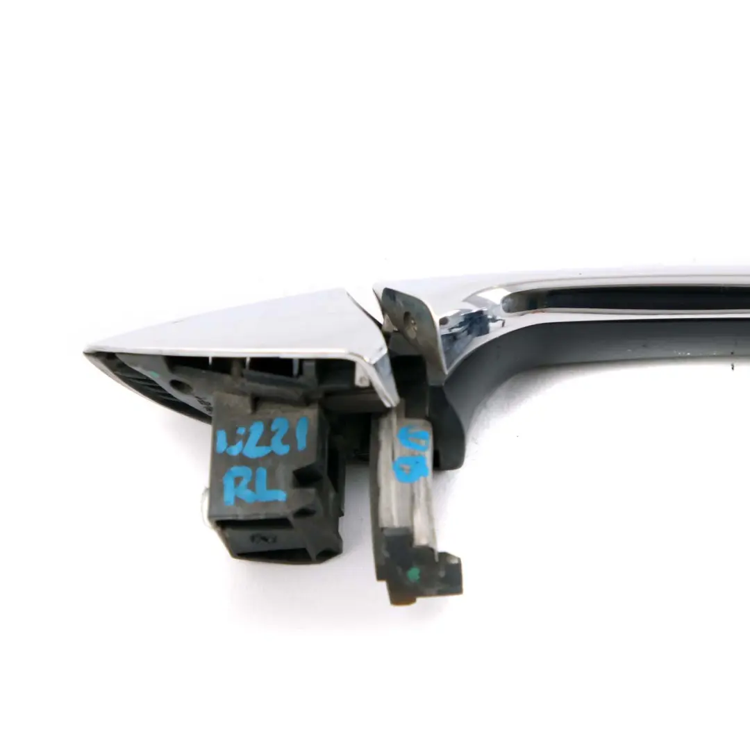  Door Handle Mercedes W221 Rear Right O/S Keyless-Go Obsidian Black Metallic 197 - SKU A2217601070-OB - Part number A2217601070