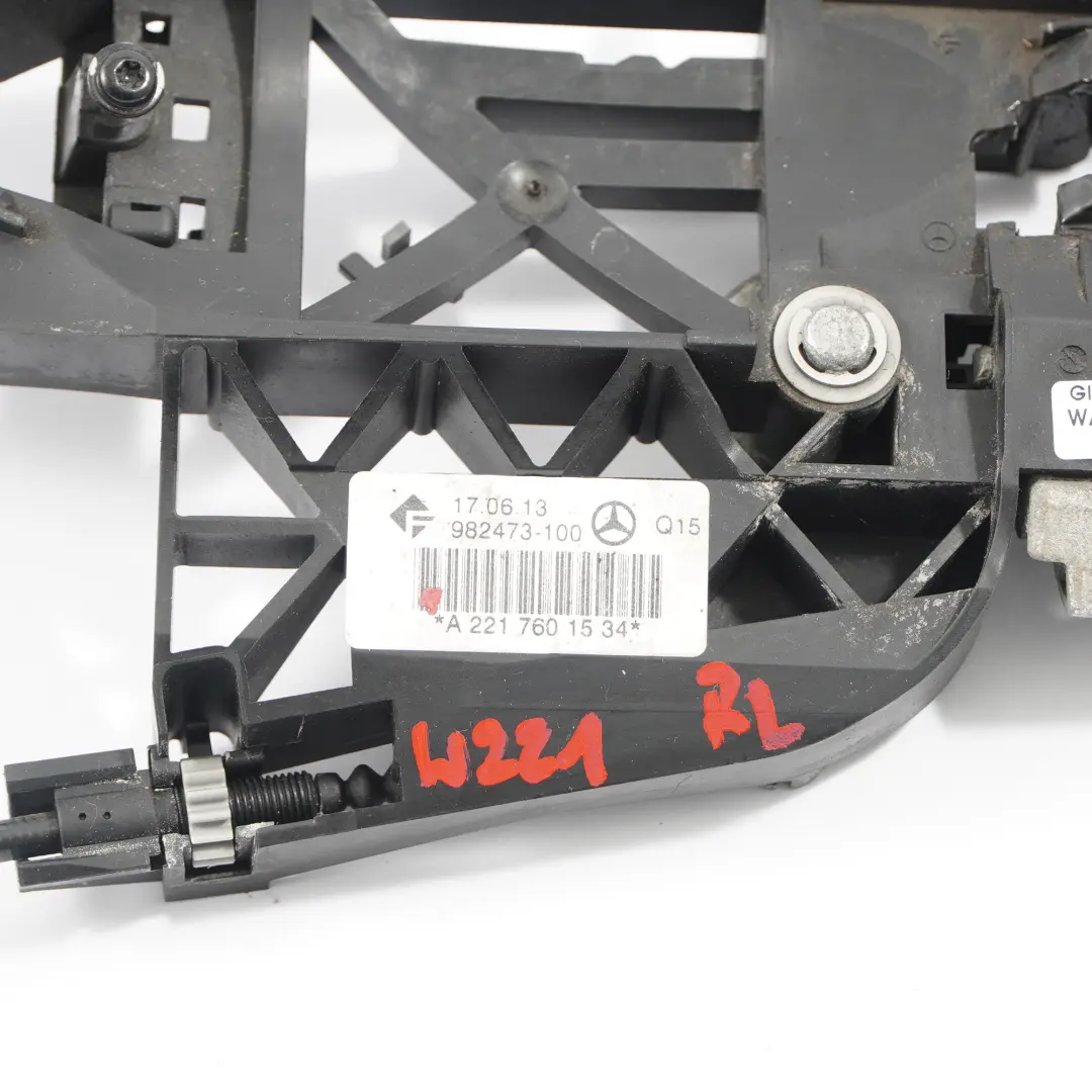 Handle Carrier Grab Base Door Outside Rear Left N/S to Mercedes W221 with Part number A2217601534 Mercedes W221 Handle Carrier Grab Base Door Outside Rear Left N/S - SKU A2217601534 - Part number A2217601534