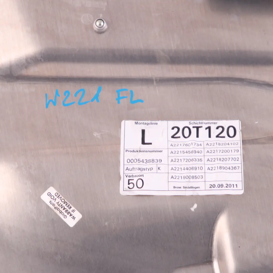 Mercedes-Benz W221 vorne links Fensterheber Heber Motor Panel - SKU A2217601734 - Teilenummer A2217601734