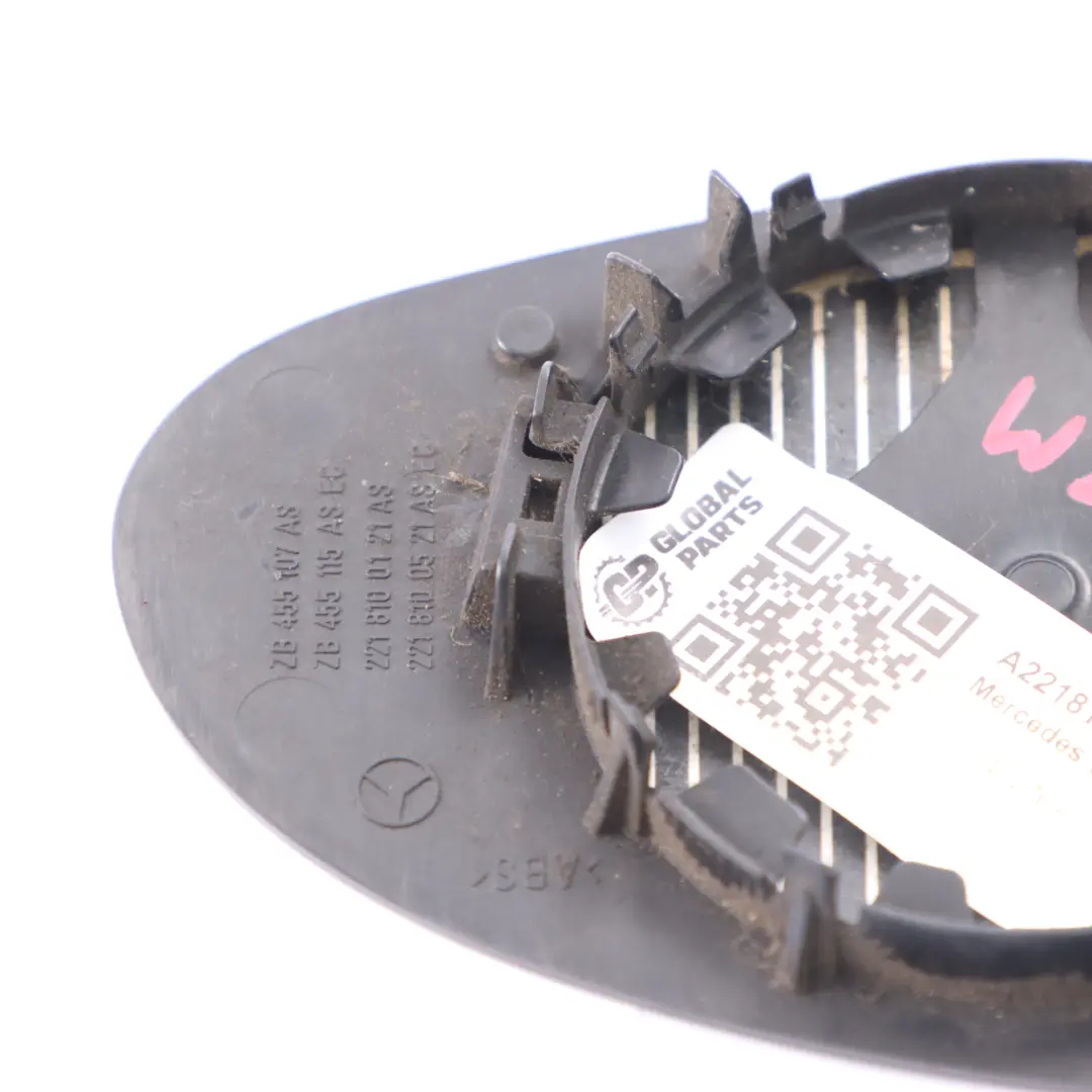 Mercedes W221 C219 Inserto Vetro Specchietto Retrovisore Sinistro - SKU A2218100121 - Numero di parte A2218100121