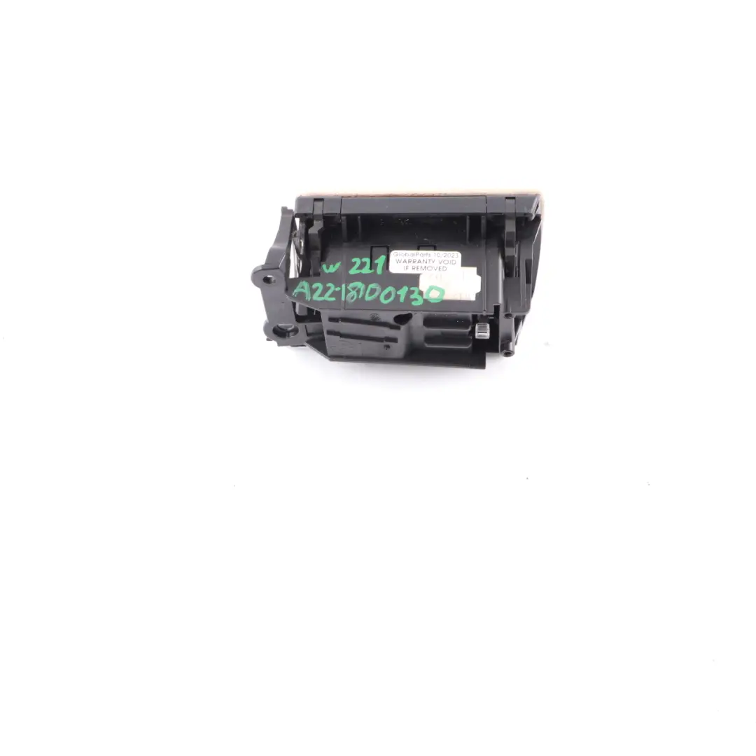 Mercedes W221 Door Card Ashtray Rear Left N/S Trim Cover Ash Tray Leather Beige - SKU A2218100130 - Part number A2218100130