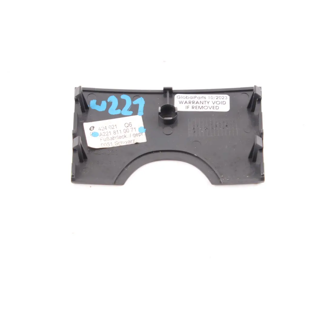 Mercedes W221 Interior Rear View Mirror Roof Light Cover Trim Black - SKU A2218110071 - Part number A2218110071