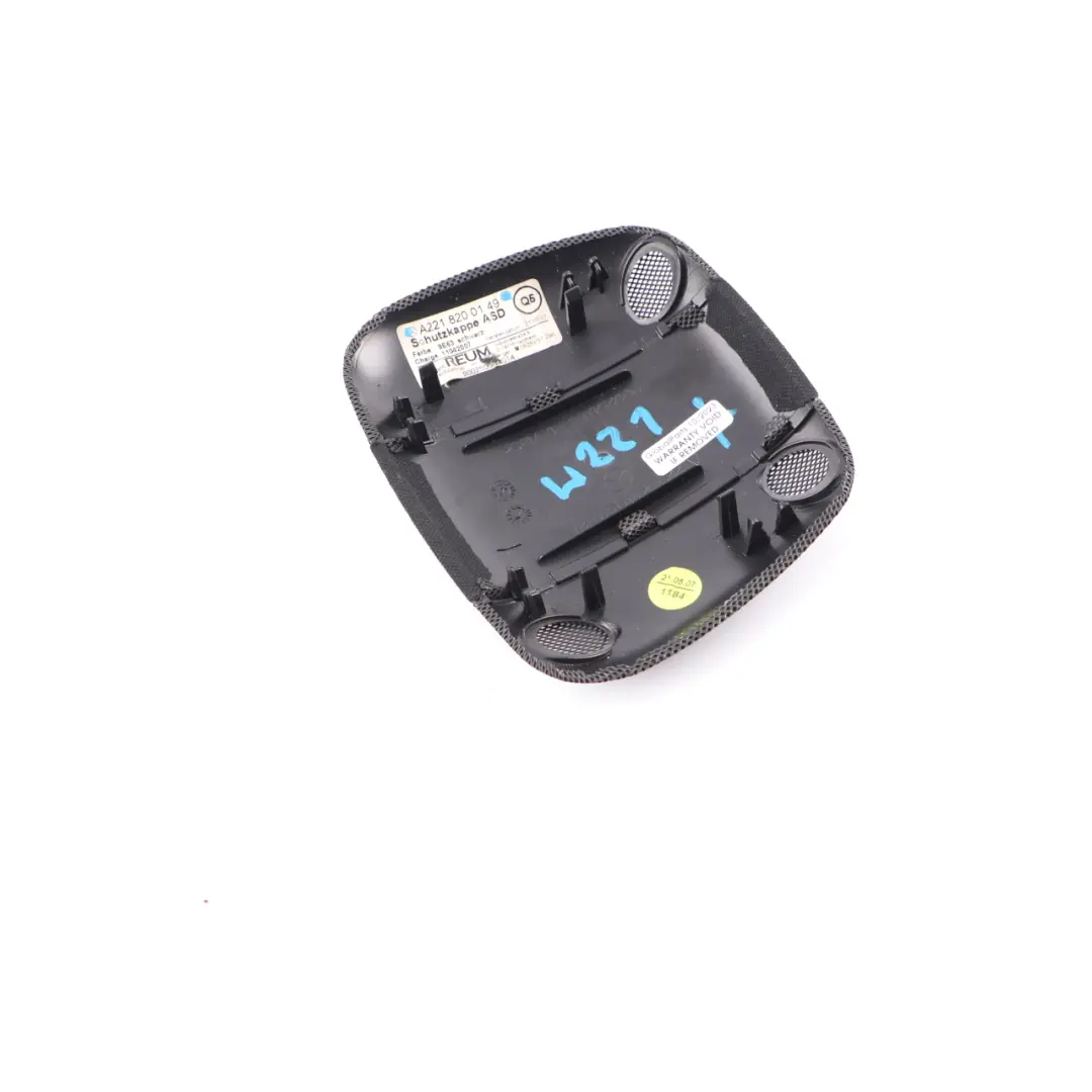 Roof Ultrasonic Burglar Alarm Sensor Cover Trim Black to Mercedes W221 with Part number A2218200149 Mercedes W221 Roof Ultrasonic Burglar Alarm Sensor Cover Trim Black - SKU A2218200149 - Part number A2218200149