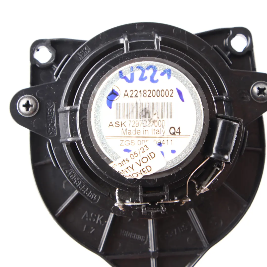  Dashboard Speaker Mercedes W221 W216 Loudspeaker Audio Dash Center A2218200002 - SKU A2218202202 - Part number A2218202202