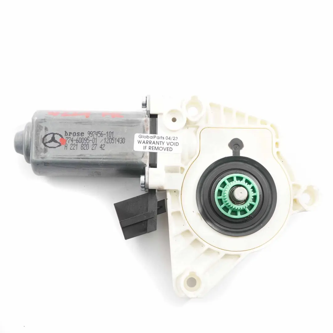 Window Lifter Motor Door Front Left N/S Drive Unit to Mercedes W221 with Part number A2218202742 Mercedes W221 Window Lifter Motor Door Front Left N/S Drive Unit - SKU A2218202742 - Part number A2218202742