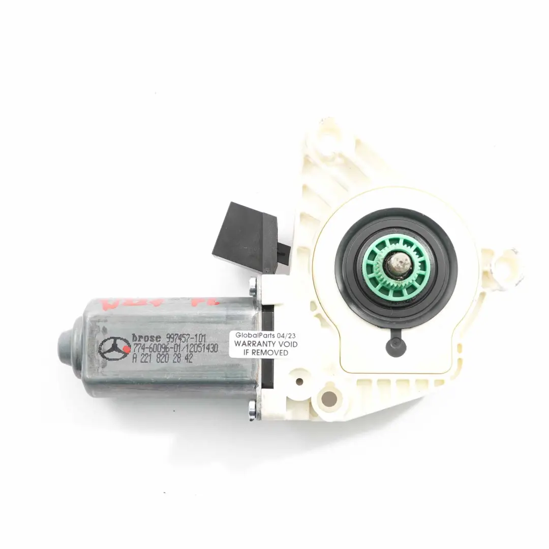 Window Lifter Motor Door Front Right O/S Drive Unit to Mercedes W221 with Part number A2218202842 Mercedes W221 Window Lifter Motor Door Front Right O/S Drive Unit - SKU A2218202842 - Part number A2218202842