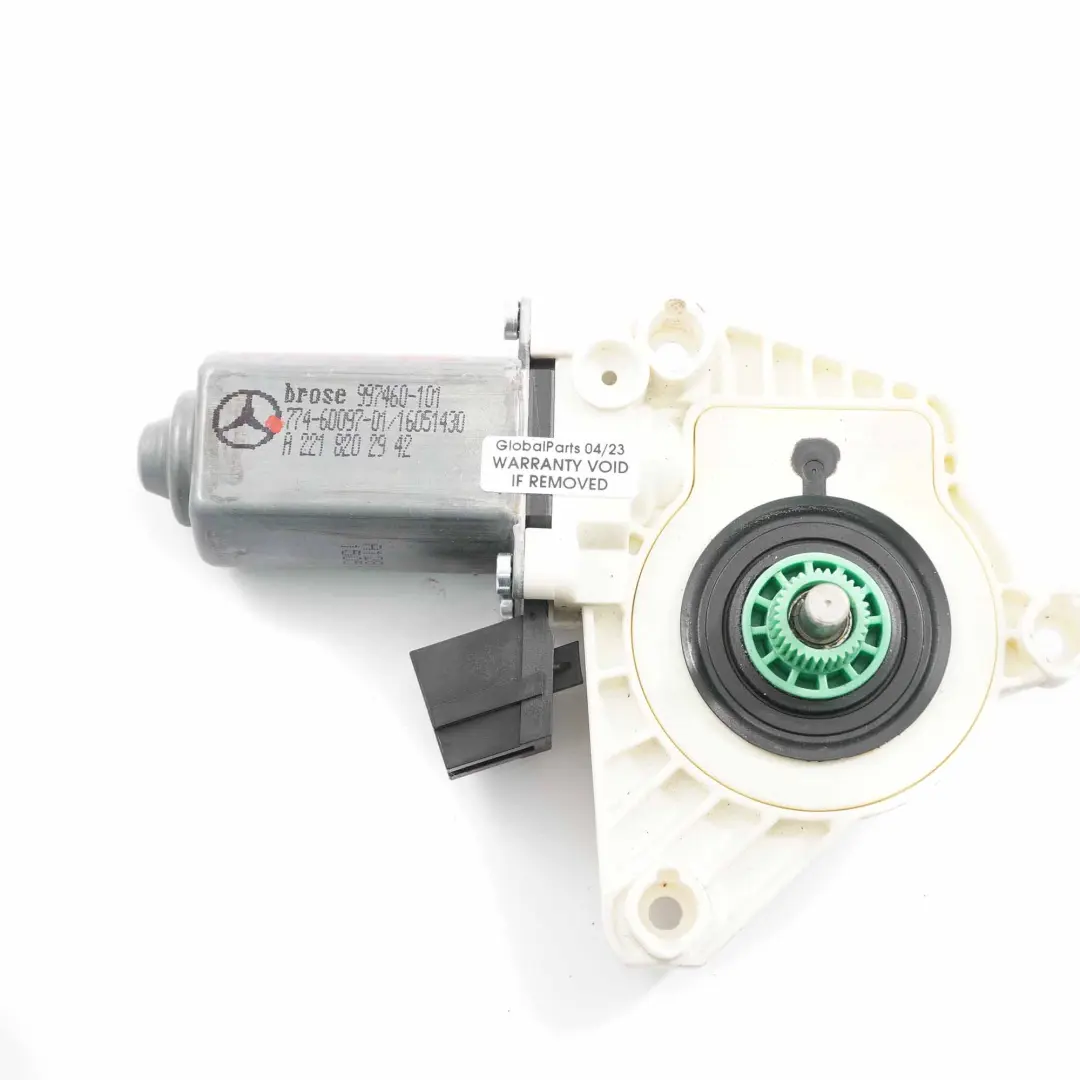 Mercedes W221 Moteur Lève Vitre Porte Arrière Gauche d'Entraînement - SKU A2218202942 - Numéro de pièce A2218202942