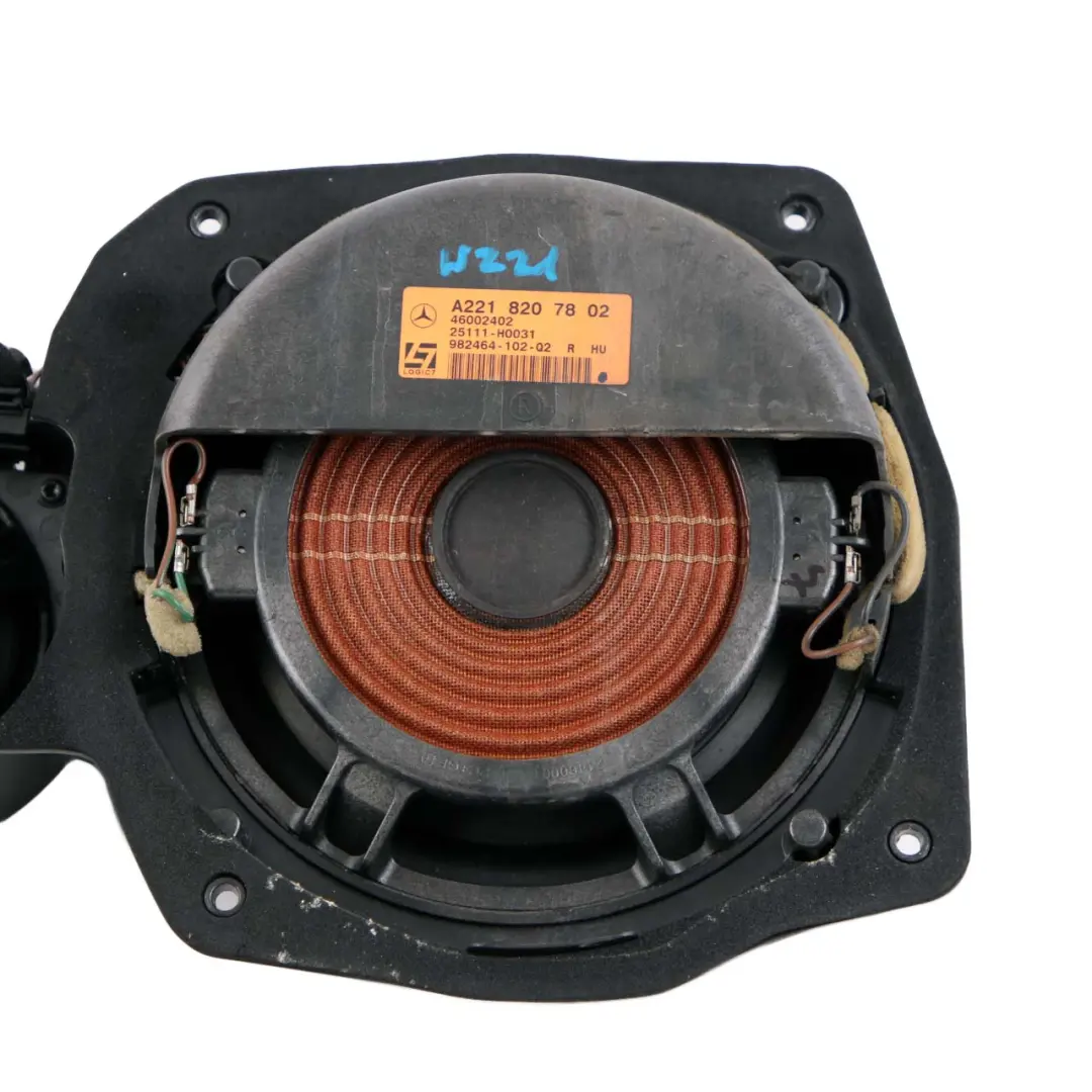 Mercedes W221 Front Right O/S Door Bottom Speaker LOGIC7 - SKU A2218207802 - Part number A2218207802