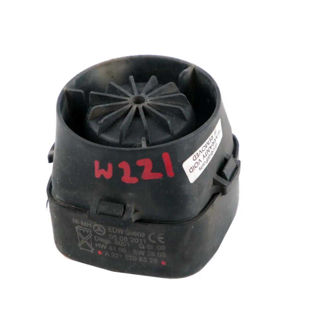 Mercedes-Benz W221 Diebstahlwarnanlage Sirene Signalhorn für mit Teilenummer A2218208526 Mercedes-Benz W221 Diebstahlwarnanlage Sirene Signalhorn - SKU A2218208526 - Teilenummer A2218208526