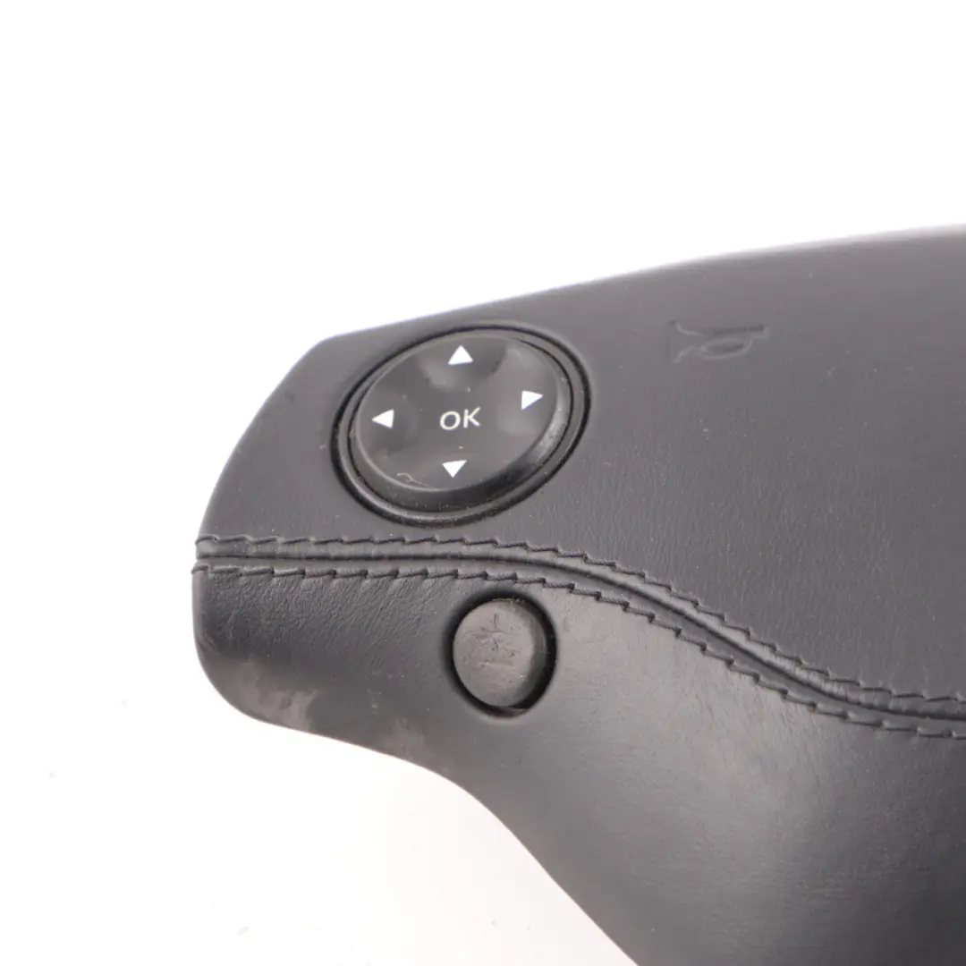 Mercedes W221 Steering Wheel Air Module Buttons Leather Black - SKU A2218600502 - Part number A2218600502