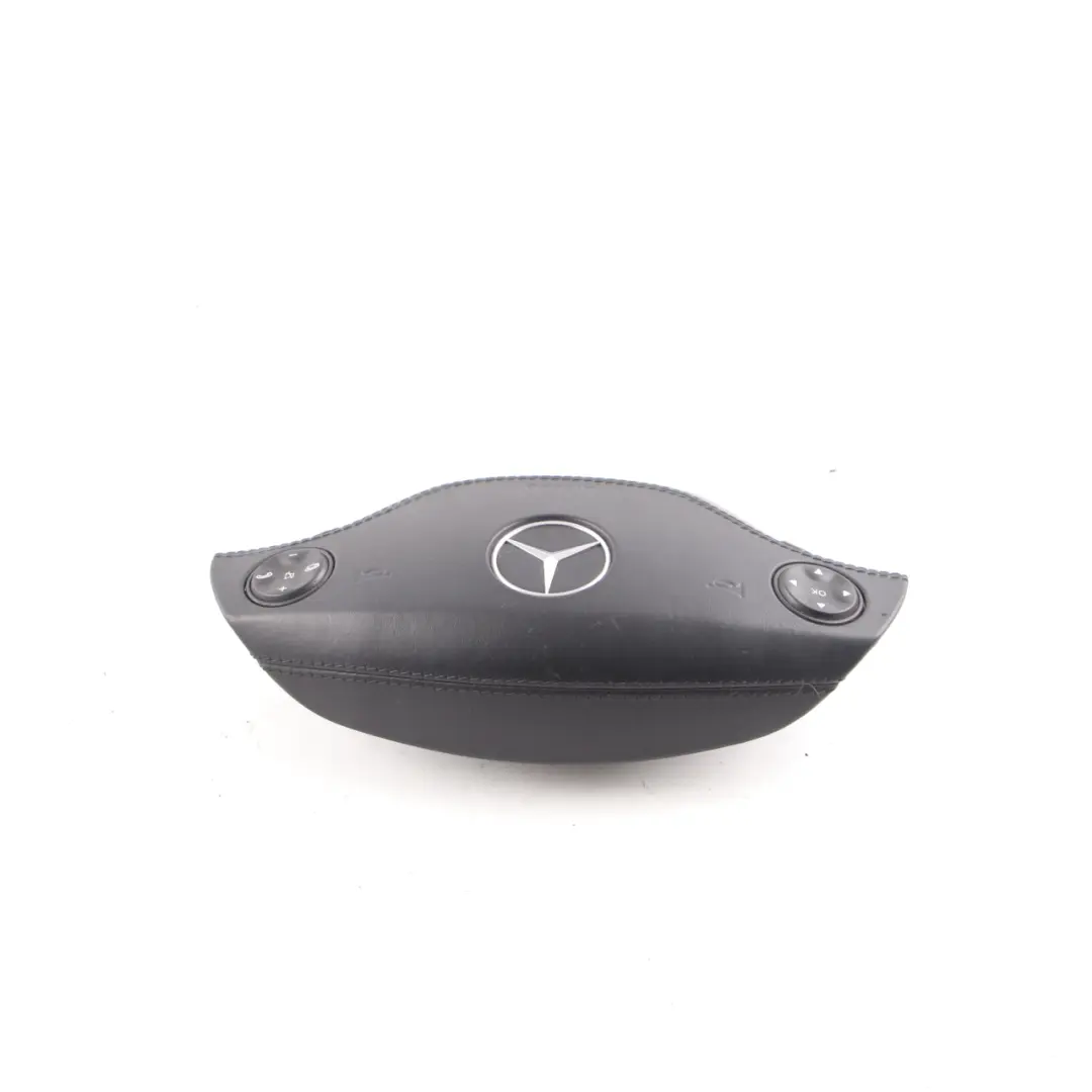 Mercedes W221 Volant Air Module Boutons Cuir Noir - SKU A2218600502 - Numéro de pièce A2218600502