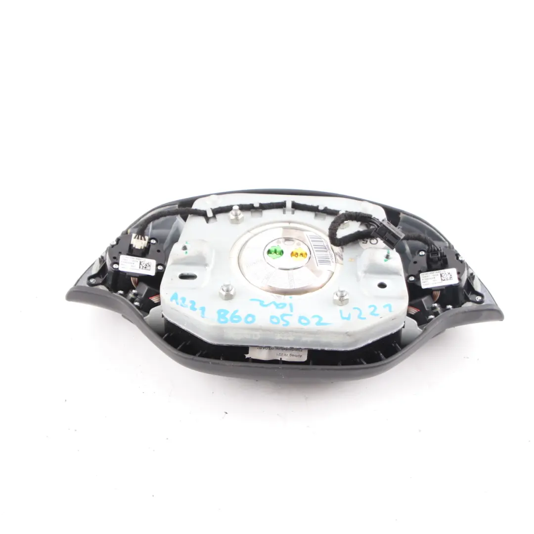 Mercedes W221 Volant Air Module Boutons Cuir Noir - SKU A2218600502 - Numéro de pièce A2218600502