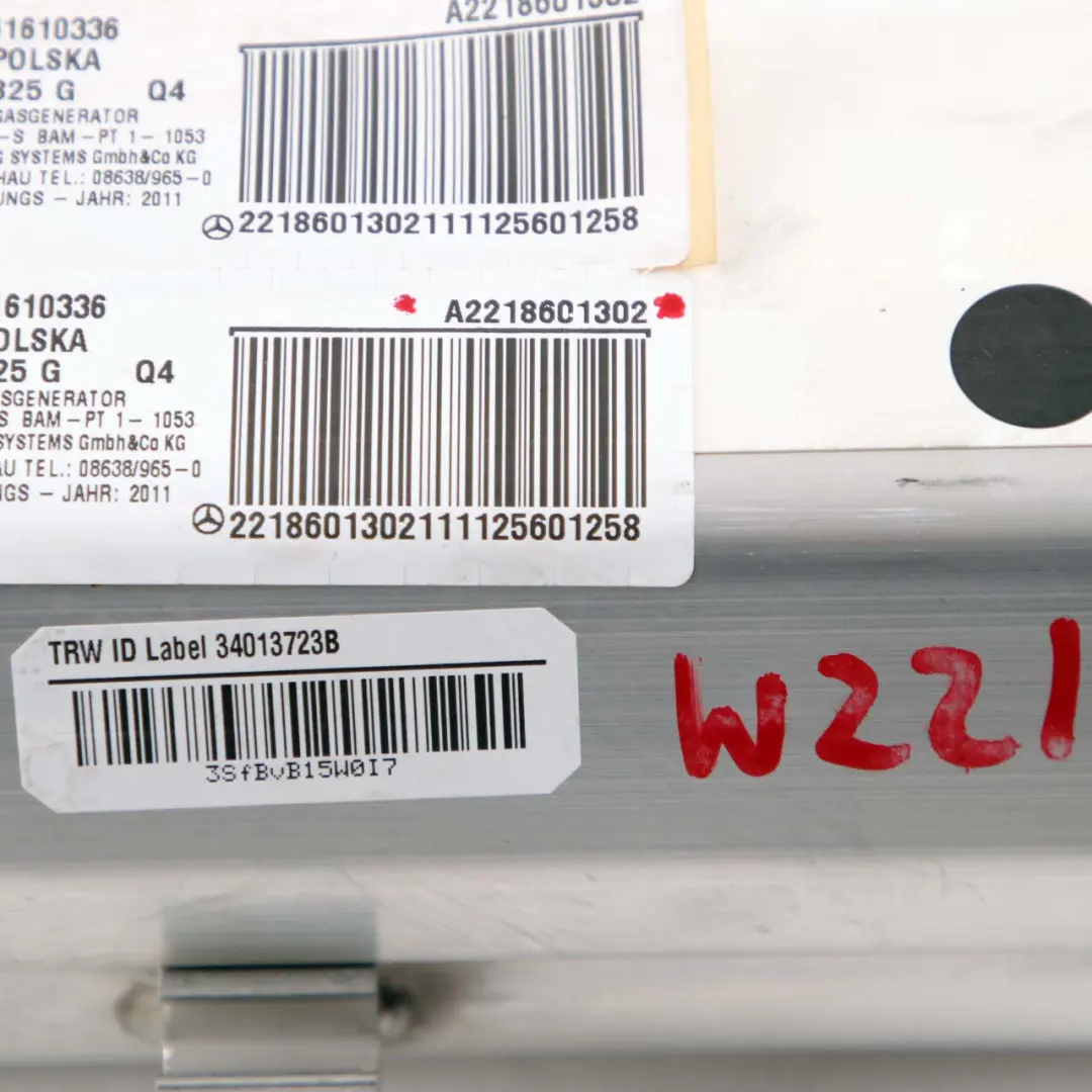 Mercedes W221 Passenger Side Front Dashboard Air Module - SKU A2218601302 - Part number A2218601302