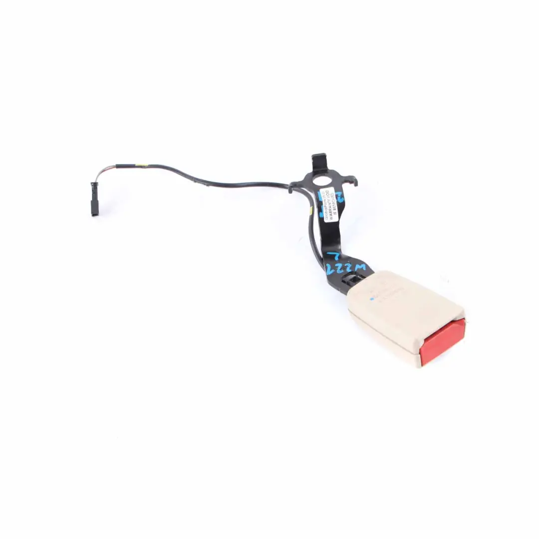 Seat Buckle Mercedes W221 Beige Tensioner Belt Rear Left N/S - SKU A2218602369 - Part number A2218602369