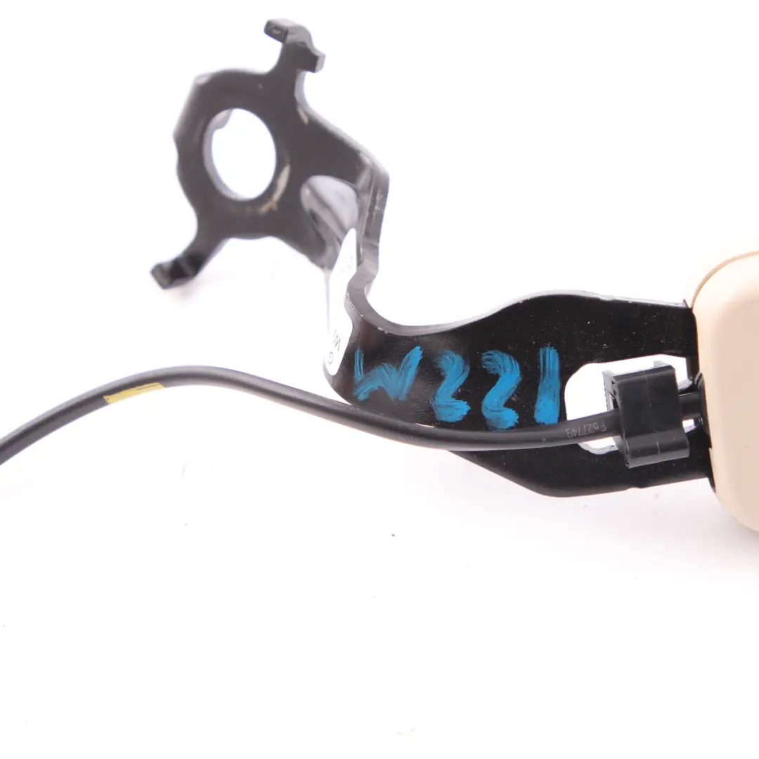 Seat Buckle Mercedes W221 Beige Tensioner Belt Rear Right O/S - SKU A2218602569 - Part number A2218602569