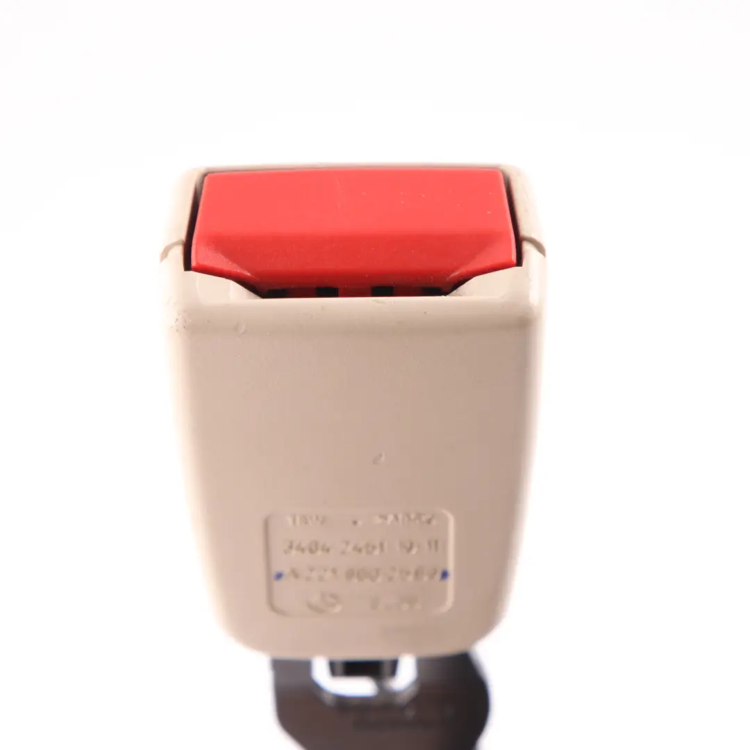 Seat Buckle Mercedes W221 Beige Tensioner Belt Rear Right O/S - SKU A2218602569 - Part number A2218602569