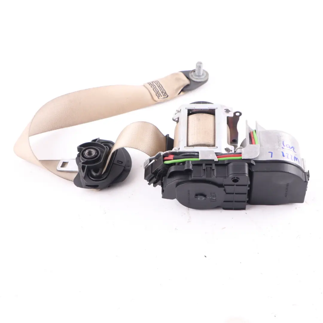 Seatbelt Front Left N/S Safety Seat Belt Beige to Mercedes W221 with Part number A2218603185 Mercedes W221 Seatbelt Front Left N/S Safety Seat Belt Beige - SKU A2218603185 - Part number A2218603185