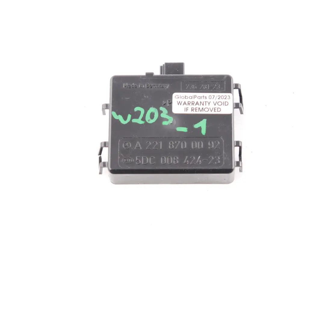 Windscreen Rain Light Sensor Control Module to Mercedes W203 W221 with Part number A2218700092 Mercedes W203 W221 Windscreen Rain Light Sensor Control Module - SKU A2218700092-1 - Part number A2218700092