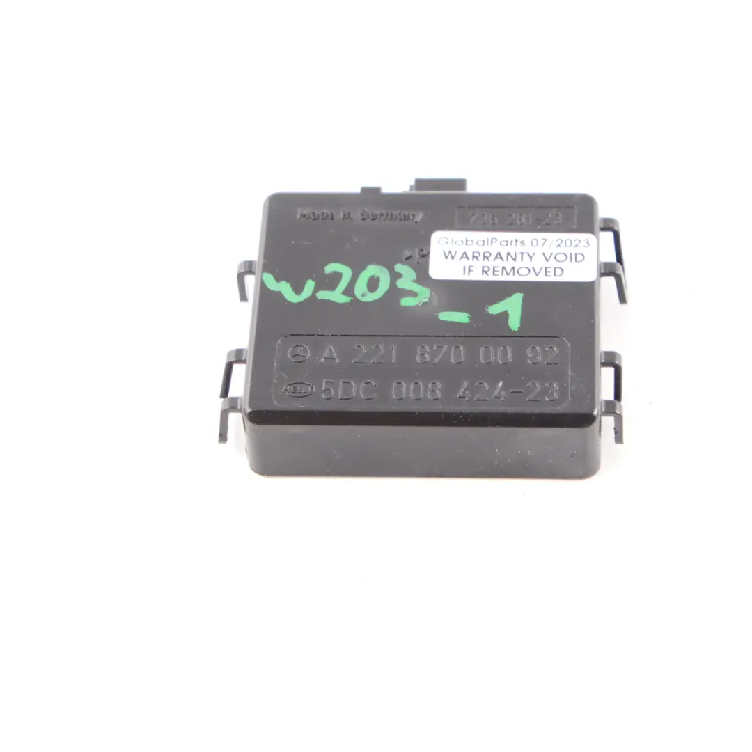 Windscreen Rain Light Sensor Control Module to Mercedes W203 W221 with Part number A2218700092 Mercedes W203 W221 Windscreen Rain Light Sensor Control Module - SKU A2218700092-1 - Part number A2218700092