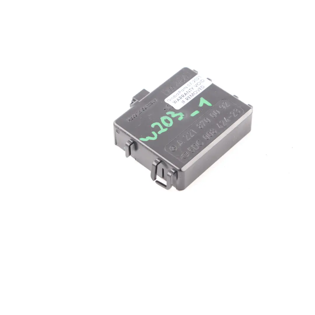 Windscreen Rain Light Sensor Control Module to Mercedes W203 W221 with Part number A2218700092 Mercedes W203 W221 Windscreen Rain Light Sensor Control Module - SKU A2218700092-1 - Part number A2218700092