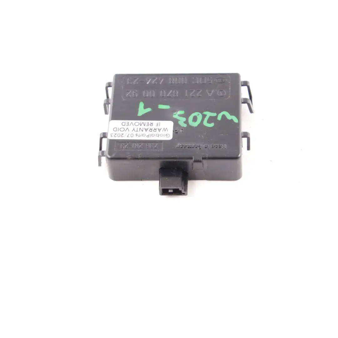 Windscreen Rain Light Sensor Control Module to Mercedes W203 W221 with Part number A2218700092 Mercedes W203 W221 Windscreen Rain Light Sensor Control Module - SKU A2218700092-1 - Part number A2218700092