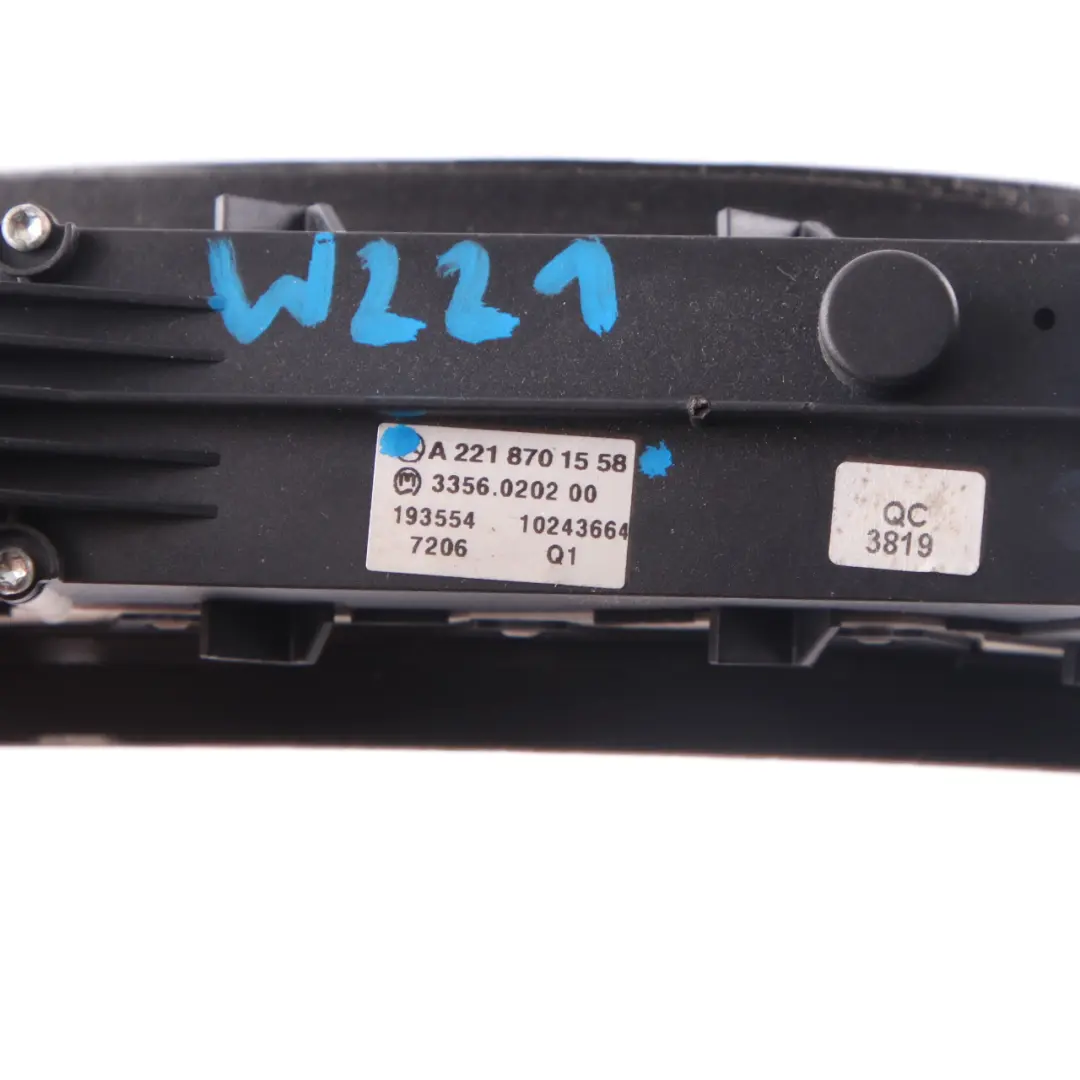 Interruptor Del Cuadro De Instrumentos ESP Unidad para Mercedes W221 con número de pieza A2218701558 Mercedes W221 Interruptor Del Cuadro De Instrumentos ESP Unidad - SKU A2218701558 - Número de pieza A2218701558