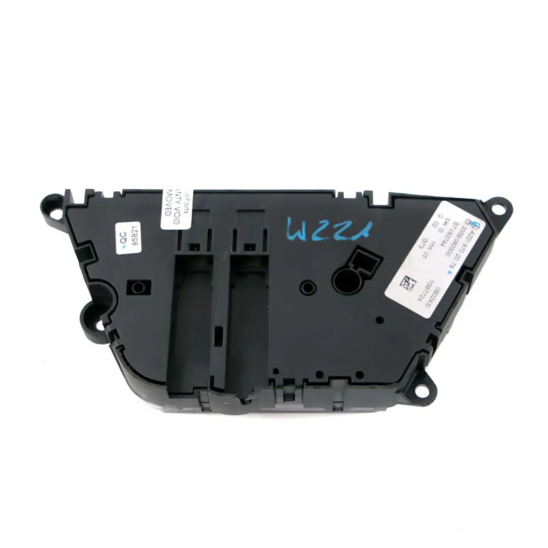 Mercedes-Benz W221 Front Left N/S Passenger Seat Switch Control Unit to with Part number A2218702079 Mercedes-Benz W221 Front Left N/S Passenger Seat Switch Control Unit - SKU A2218702079 - Part number A2218702079