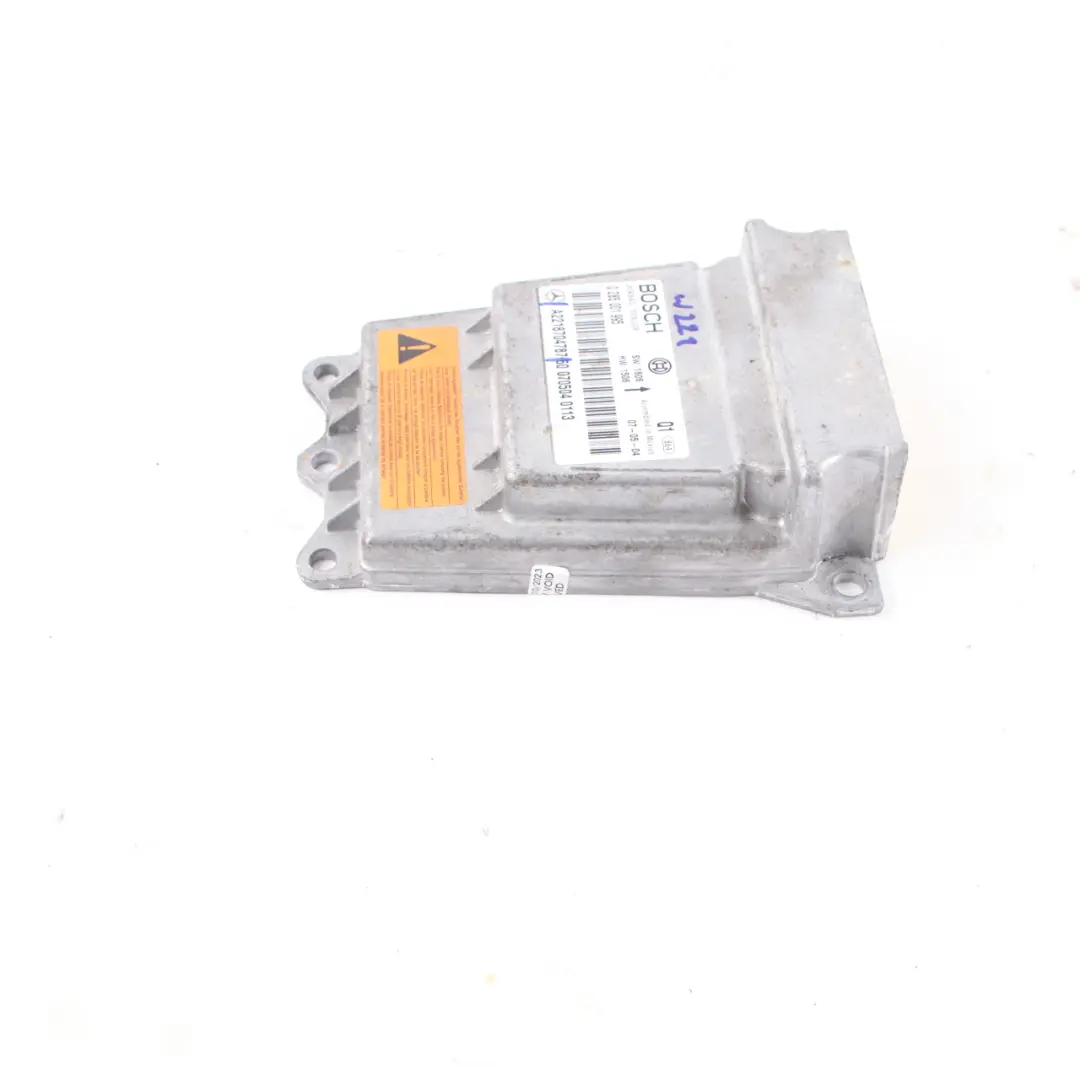 Mercedes W221 Airbag Module Control Unit SRS Sensor ECU Bosch - SKU A2218704787 - Part number A2218704787