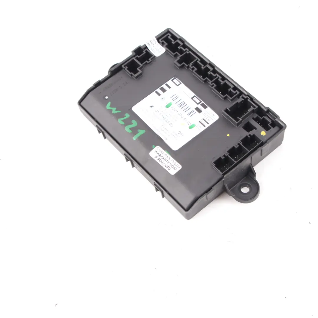 Door Module Front Left N/S Control Unit ECU to Mercedes W221 with Part number A2218705192 Mercedes W221 Door Module Front Left N/S Control Unit ECU - SKU A2218705192 - Part number A2218705192